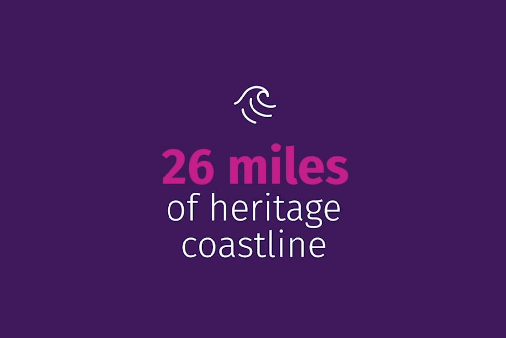 26 miles of heritage coastline in Folkestone and Hythe