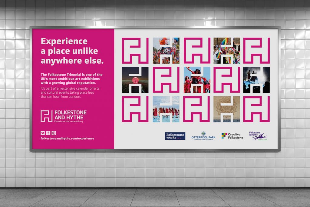 Folkestone and Hythe Tube Advert Mockup