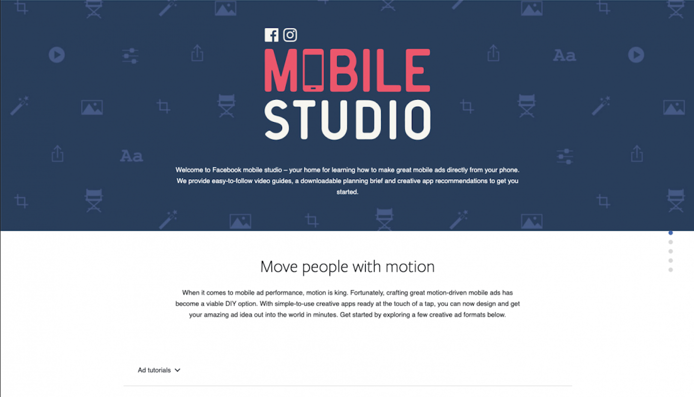 Facebook Mobile Studio