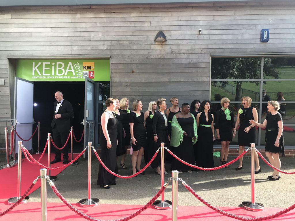 Choir welcoming guests at KEIBA 2019