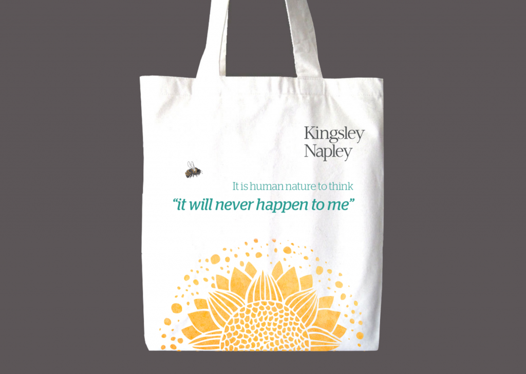 Kingsley Napley Tote Bag designed by Pillory Barn