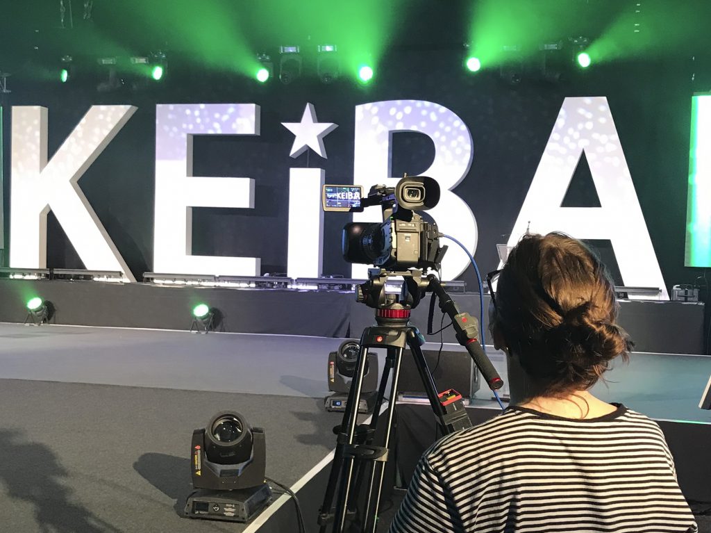 Pillory Barn setting up the stage for KEIBA 2019