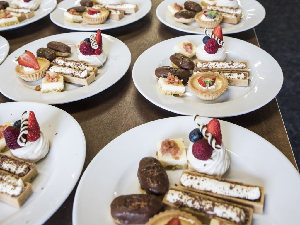 Trio of desserts served at KEIBA 2019