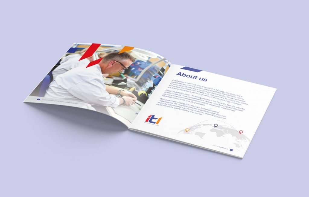 ITL Group brochure designed by Pillory Barn