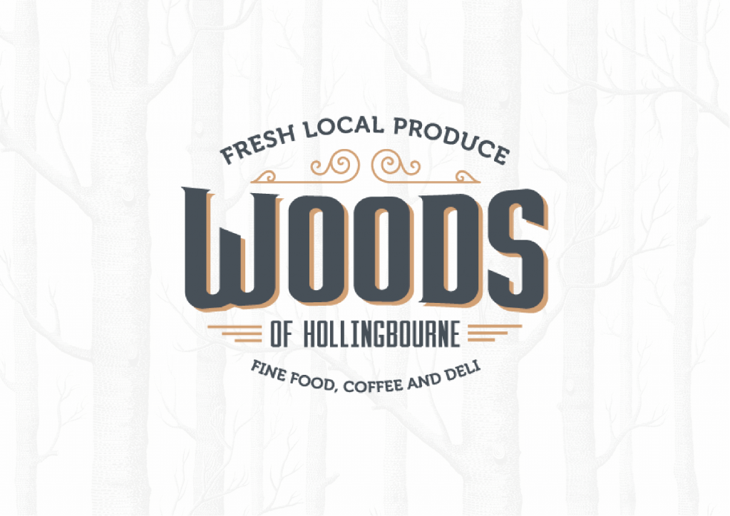 Woods of Hollingbourne Logo Design by Pillory Barn